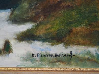 Camille PISSARRO-BERNARD - Le torrent - Huile sur toile signée 2
