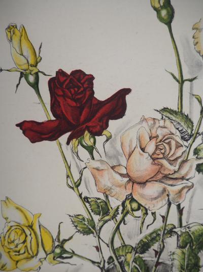 Léonard Tsuguharu FOUJITA : Le bouquet de roses - Lithographie signée 2