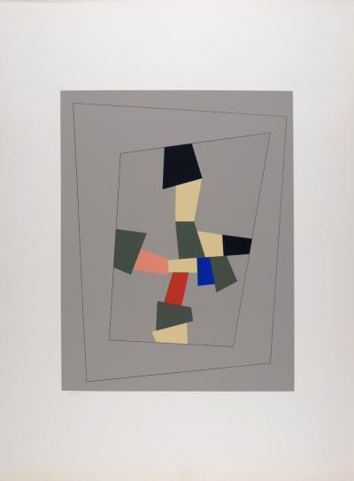 Jean ARP - Croix-collage, 1917 - Original screen print 2