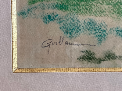 Armand GUILLAUMIN - Le coup de vent, Agay - Pastel original signé 2
