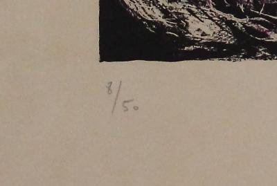 Marc CHAGALL - Couple sur fond noir II, 1973 - Lithographie signée au crayon 2