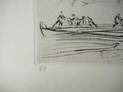 Salvador DALI - Die Akademie der bildenden Künste, 1975 - Gravur mit Bleistift signiert 2