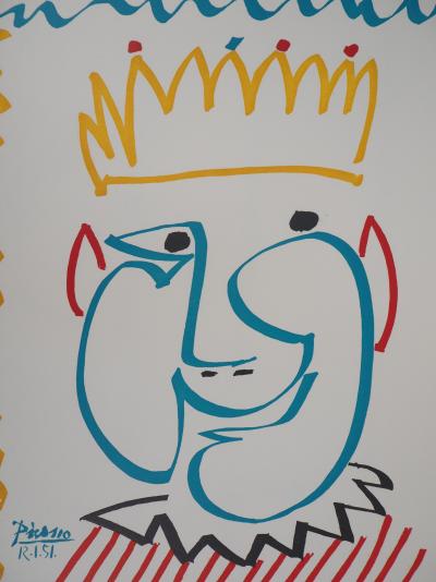 Pablo PICASSO : Le Roi, 1951 - Lithographie signée 2
