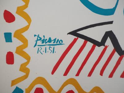 Pablo PICASSO : Le Roi, 1951 - Lithographie signée 2