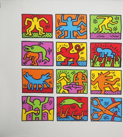 Keith HARING : Retrospect - Sérigraphie, Signée 2