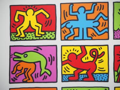 Keith HARING : Retrospect - Sérigraphie, Signée 2