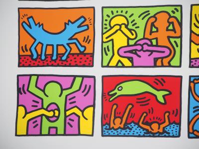 Keith HARING : Retrospect - Sérigraphie, Signée 2