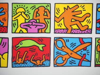 Keith HARING : Retrospect - Sérigraphie, Signée 2