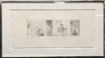 David HOCKNEY - Study for Rumpelstiltskin, 1961 - Hand signed etching 2