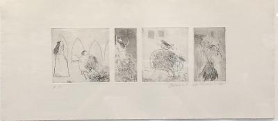 David HOCKNEY - Study for Rumpelstiltskin, 1961 - Hand signed etching 2