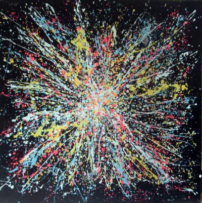 HAYVON - Ébullition colors, 2020 - Technique mixte sur toile 2