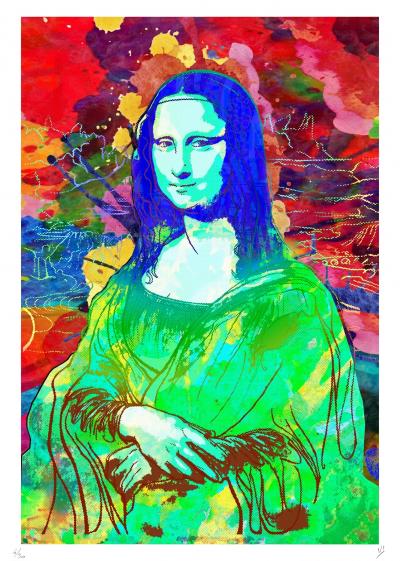 Vincent SABATIER - Mona Lisa II, 2019 - Sérigraphie signée au crayon 2