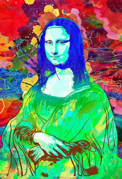 Vincent SABATIER - Mona Lisa II, 2019 - Sérigraphie signée au crayon 2