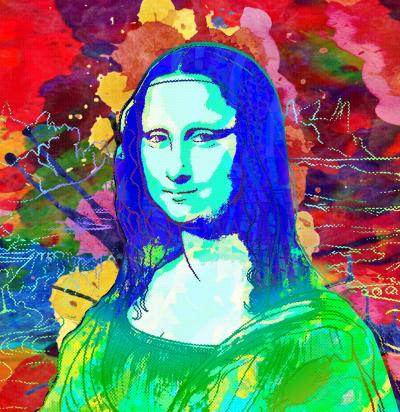 Vincent SABATIER - Mona Lisa II, 2019 - Sérigraphie signée au crayon 2