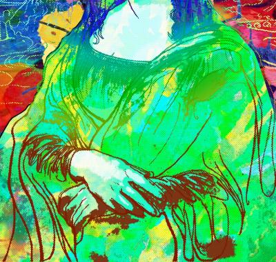 Vincent SABATIER - Mona Lisa II, 2019 - Sérigraphie signée au crayon 2