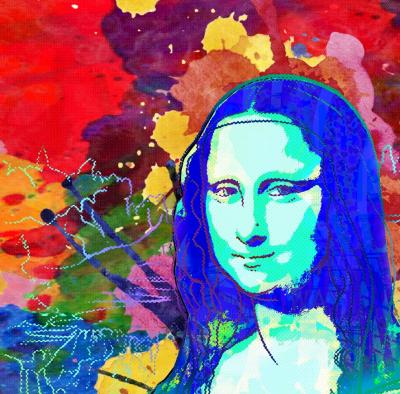 Vincent SABATIER - Mona Lisa II, 2019 - Sérigraphie signée au crayon 2