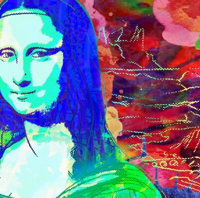 Vincent SABATIER - Mona Lisa II, 2019 - Sérigraphie signée au crayon 2