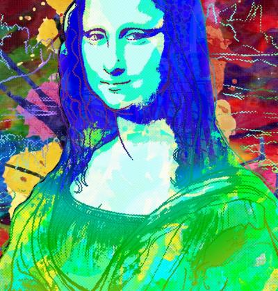Vincent SABATIER - Mona Lisa II, 2019 - Sérigraphie signée au crayon 2