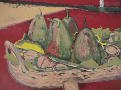 Maurice BRIANCHON : Still Life with Pears and Grappes - Original lithograph Handsigned 2