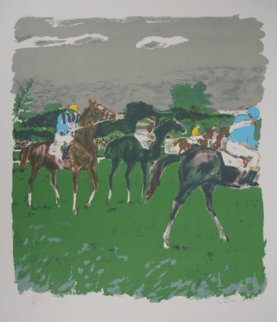Maurice BRIANCHON : Le centre Equestre, 1956 - Lithographie originale Signée 2