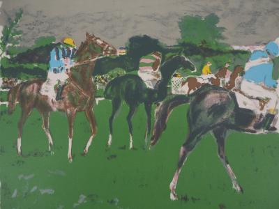 Maurice BRIANCHON : Le centre Equestre, 1956 - Lithographie originale Signée 2