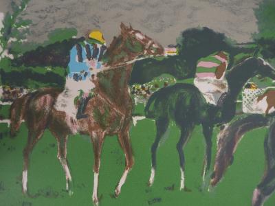 Maurice BRIANCHON : Le centre Equestre, 1956 - Lithographie originale Signée 2