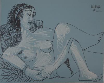 Pablo PICASSO (d’après) - Nu dans un fauteuil, Lithographie signée 2