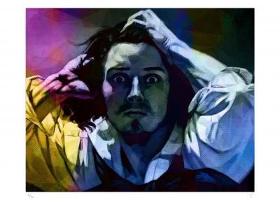 Vincent SABATIER - Le désespéré - Courbet, 2019 - Sérigraphie signée au crayon 2