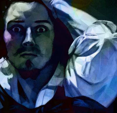 Vincent SABATIER - Le désespéré - Courbet, 2019 - Sérigraphie signée au crayon 2