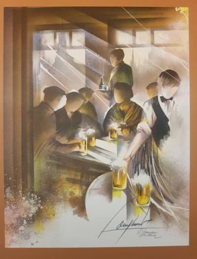 Raymond POULET-Jacques Brel : vivre debout - Ensemble de cinq lithographies signées au crayon 2