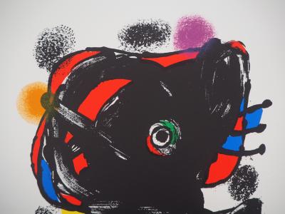 Joan Miro : Composition surréaliste - Lithographie originale, Signée au crayon 2