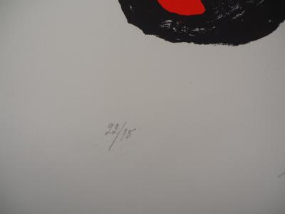 Joan Miro : Composition surréaliste - Lithographie originale, Signée au crayon 2