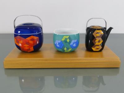 Victor VASARELY et Timo SARPANEVA (d’après) - par Rosenthal, Selb - Set de vaisselle miniature, 1976 2