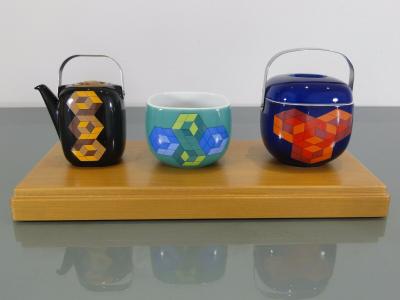 Victor VASARELY et Timo SARPANEVA (d’après) - par Rosenthal, Selb - Set de vaisselle miniature, 1976 2