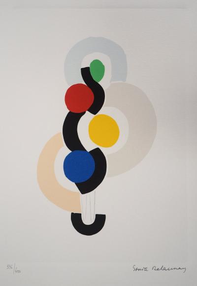 Sonia DELAUNAY (d’après) - Rythme et danse - Lithographie Signée 2