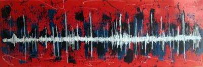 HAYVON - Horizon BLUE, 2020 - Technique mixte sur toile 2