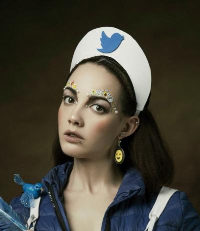 Mathilde OSCAR - Geek hors du temps, Twitter, 2019 - Sérigraphie signée et numérotée 2