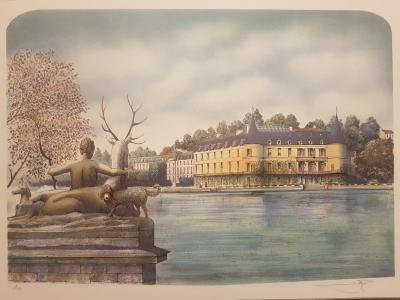 Rolf RAFFLEWSKI - Les châteaux - Ensemble de 5 lithographies originales signées au crayon 2