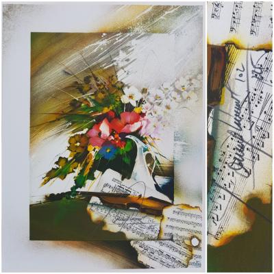 Raymond POULET - Instruments de musique - Ensemble de quatre lithographies signées au crayon 2