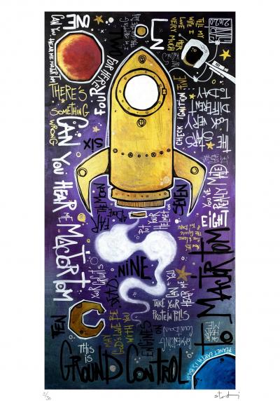 Yohan STORTI - Space oddity, 2020 - Sérigraphie signée et numérotée