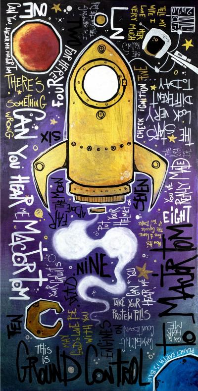 Yohan STORTI - Space oddity, 2020 - Sérigraphie signée et numérotée 2