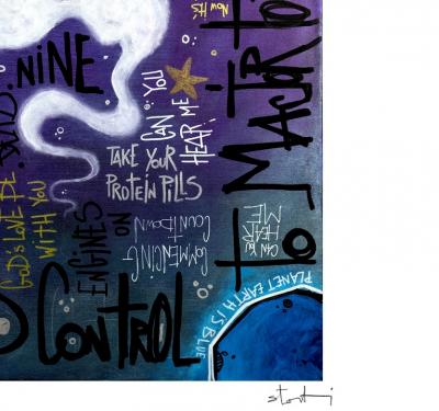 Yohan STORTI - Space oddity, 2020 - Sérigraphie signée et numérotée 2