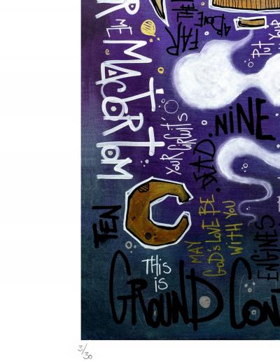 Yohan STORTI - Space oddity, 2020 - Sérigraphie signée et numérotée 2