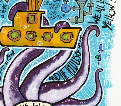Yohan STORTI - Yellow submarine, 2020 - Sérigraphie signée et numérotée 2