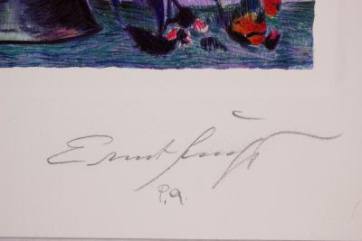 Ernst FUCHS - Fiori - Sérigraphie signée 2