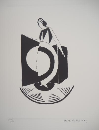 Sonia DELAUNAY (d’après) - Robe Graphique Art Déco - Lithographie Signée 2