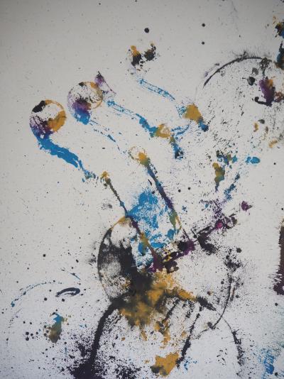 ARMAN : Empreintes de violons - Acrylique sur toile Signée 2