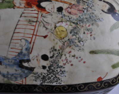 Japon - Boite à pique-nique en laque et porcelaine 2