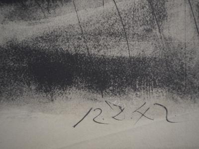 Pablo PICASSO (d’après) - Amants sur un lit - Lithographie 2