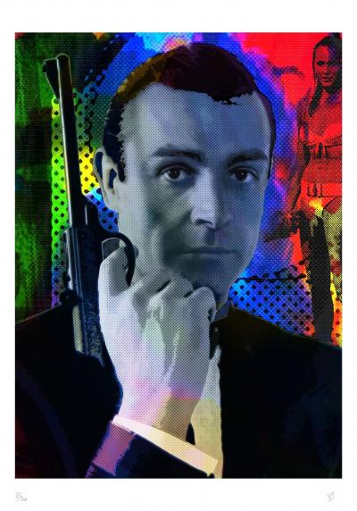 Vincent SABATIER - James B, 2019 - Sérigraphie signée au crayon 2
